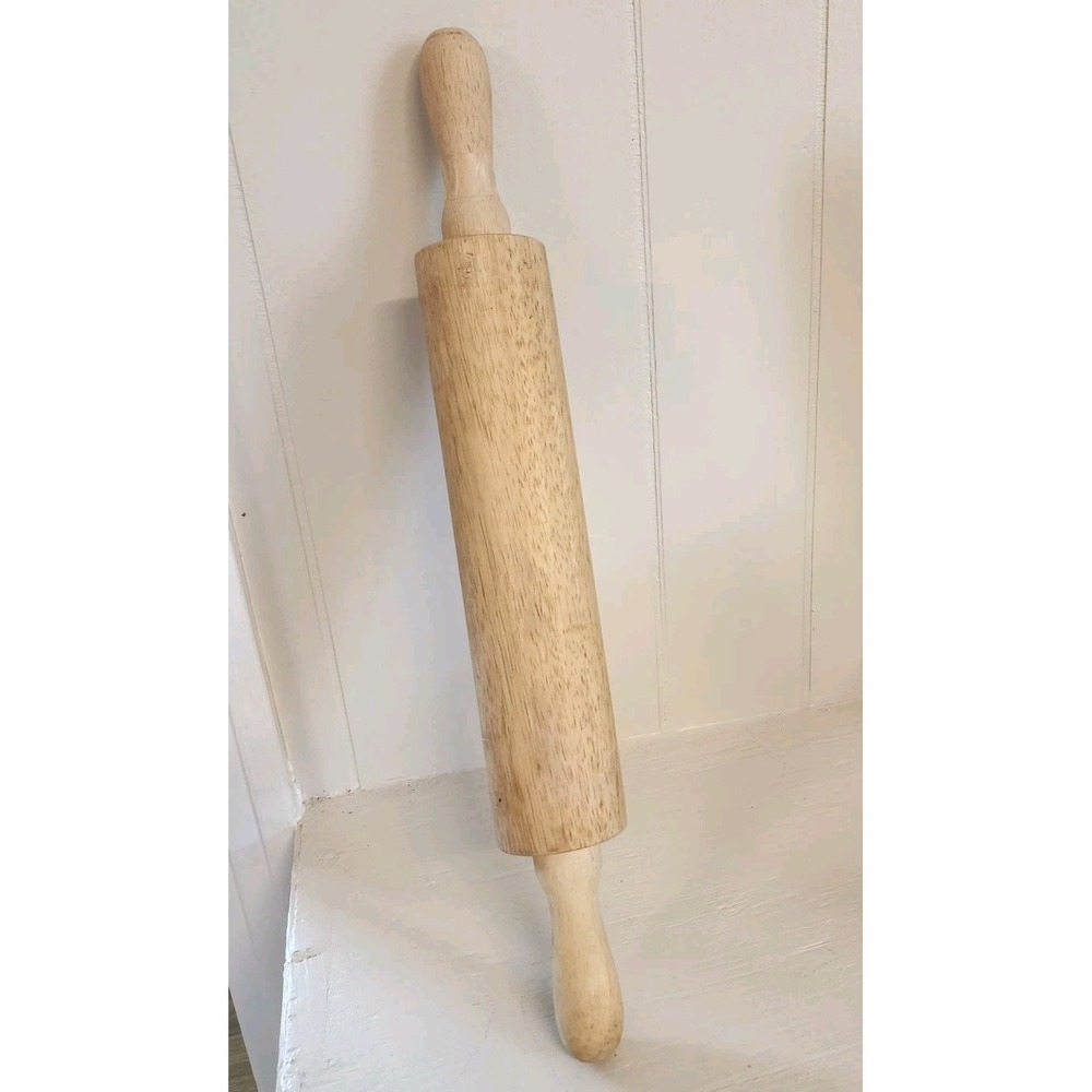 17.5 inch Wooden Rolling Pin for Baking - Long Dough Roller for All Baking Ne...